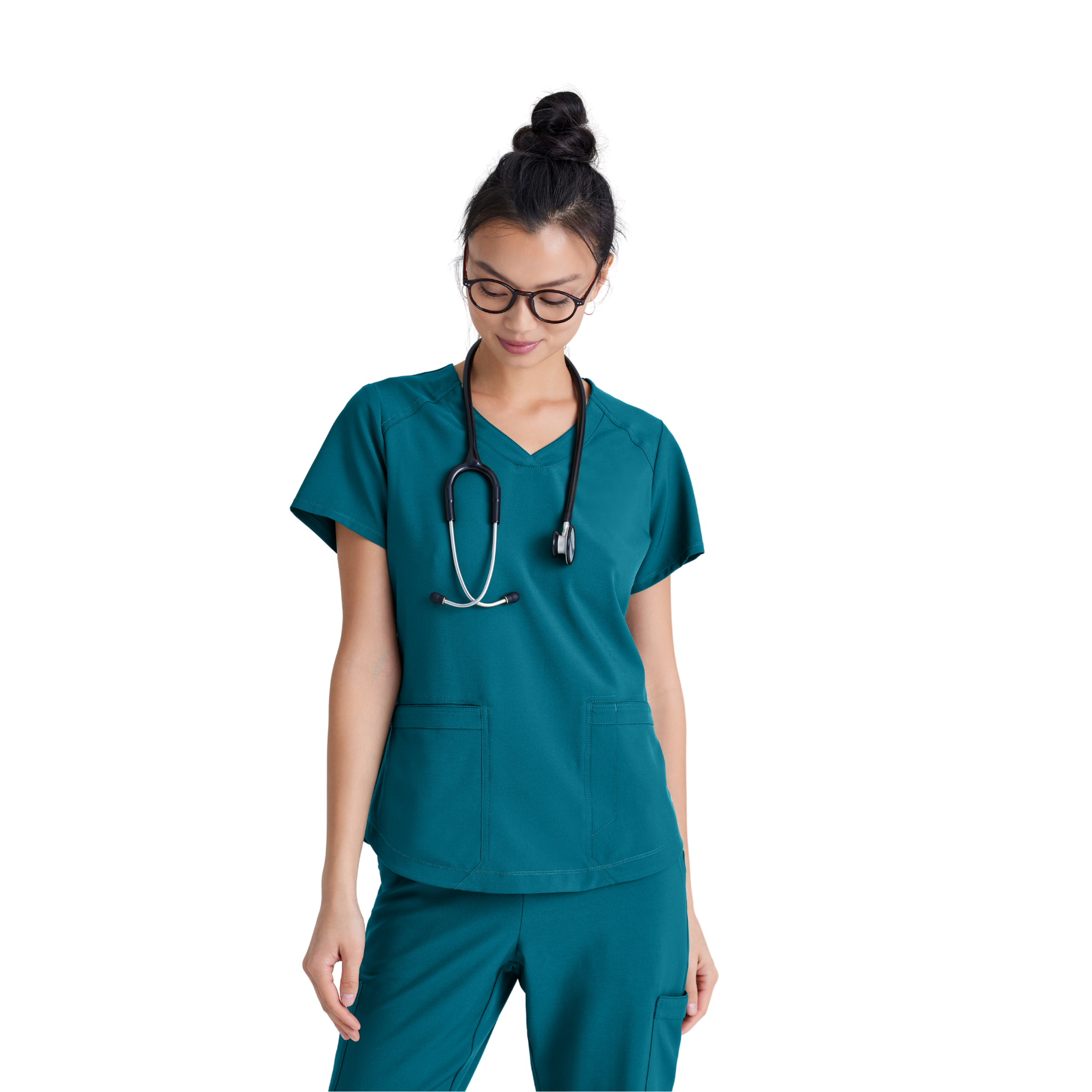 Rhythm Top - Tunique médicale classique et moderne - Femme - Grey’s Anatomy Evolve GREYS ANATOMY EVOLVE Bleu Bahama / XL