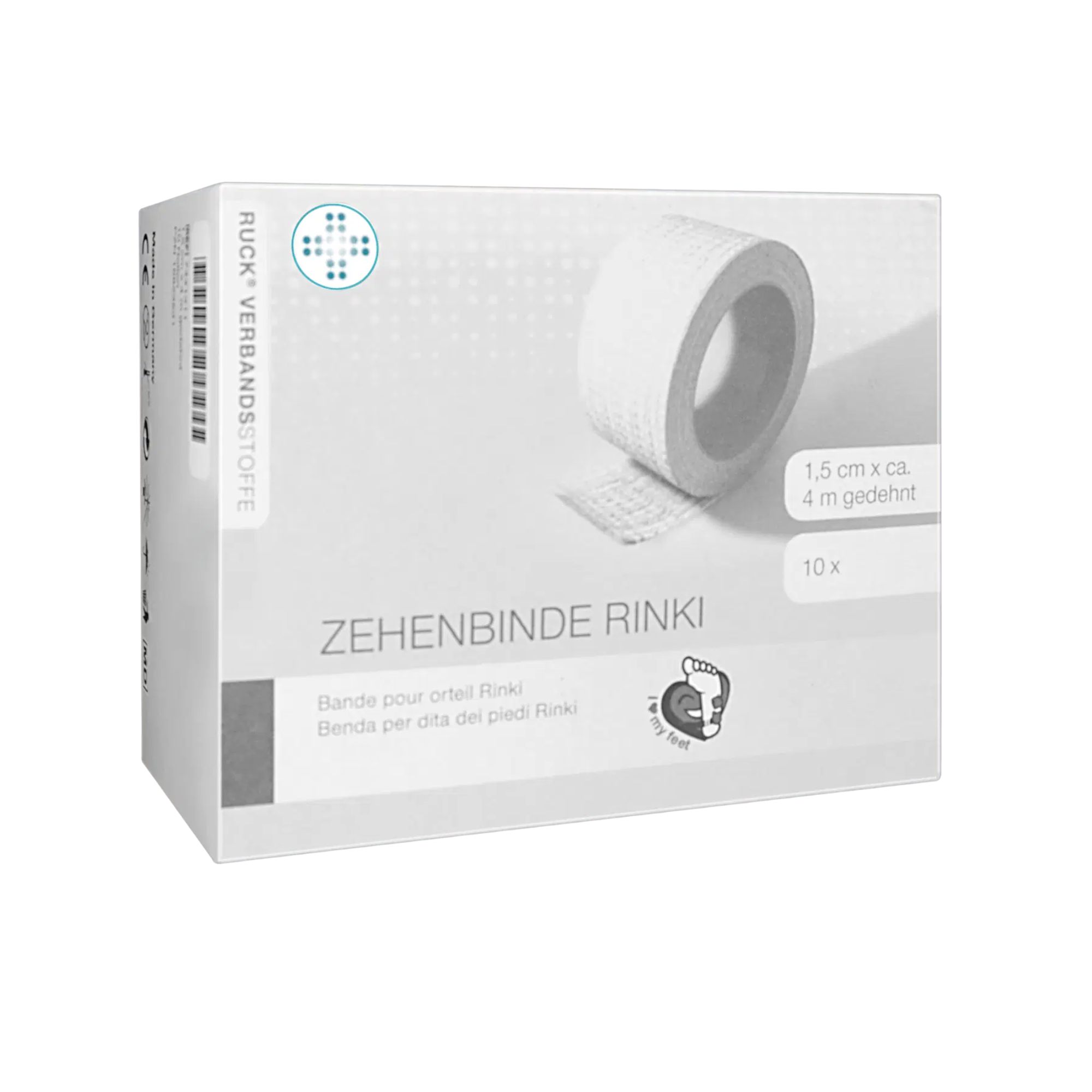 Rouleaux de bandage pour orteil Rinki - 2 tailles - Ruck - My Médical