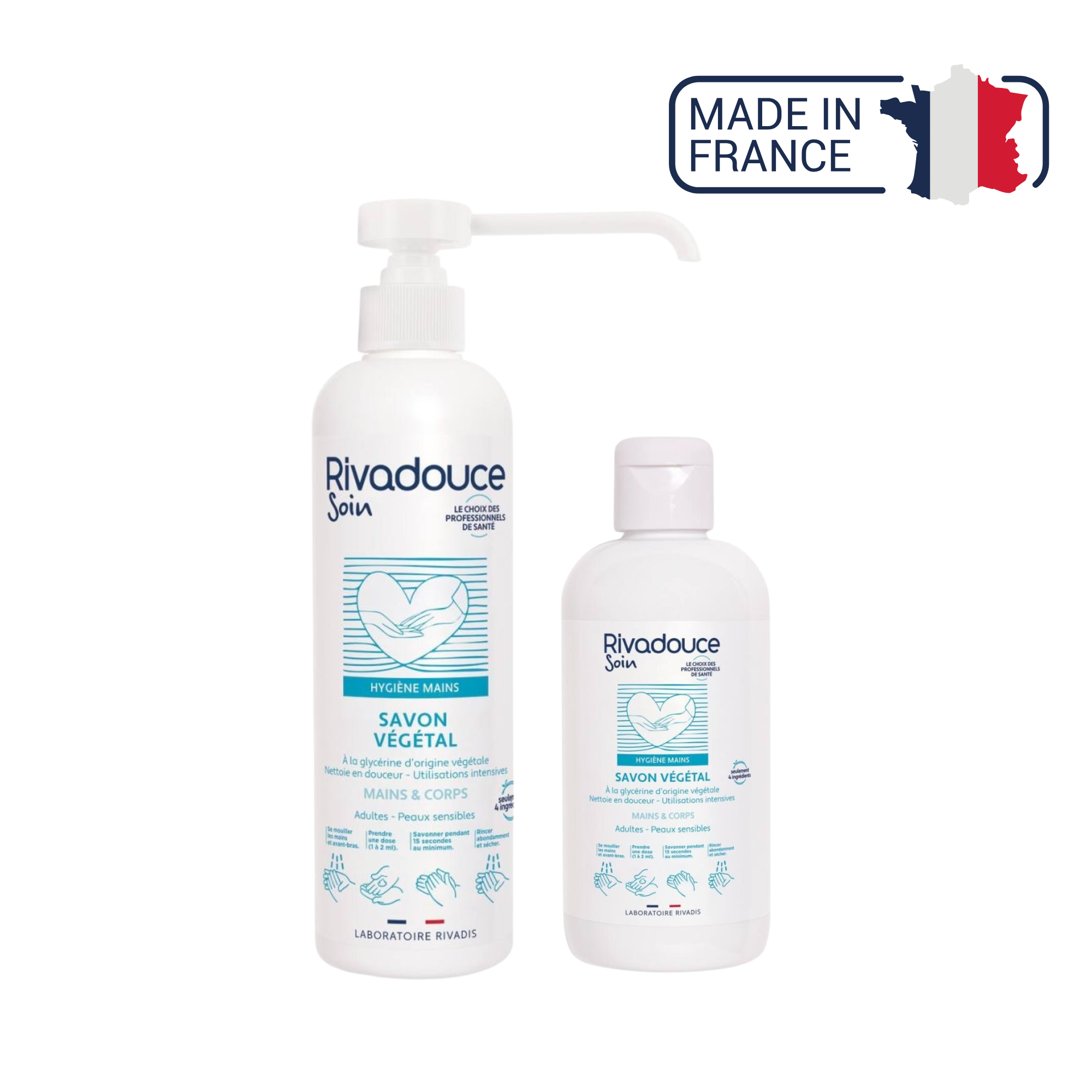 Savon Végétal - 2 contenances - Rivadouce
