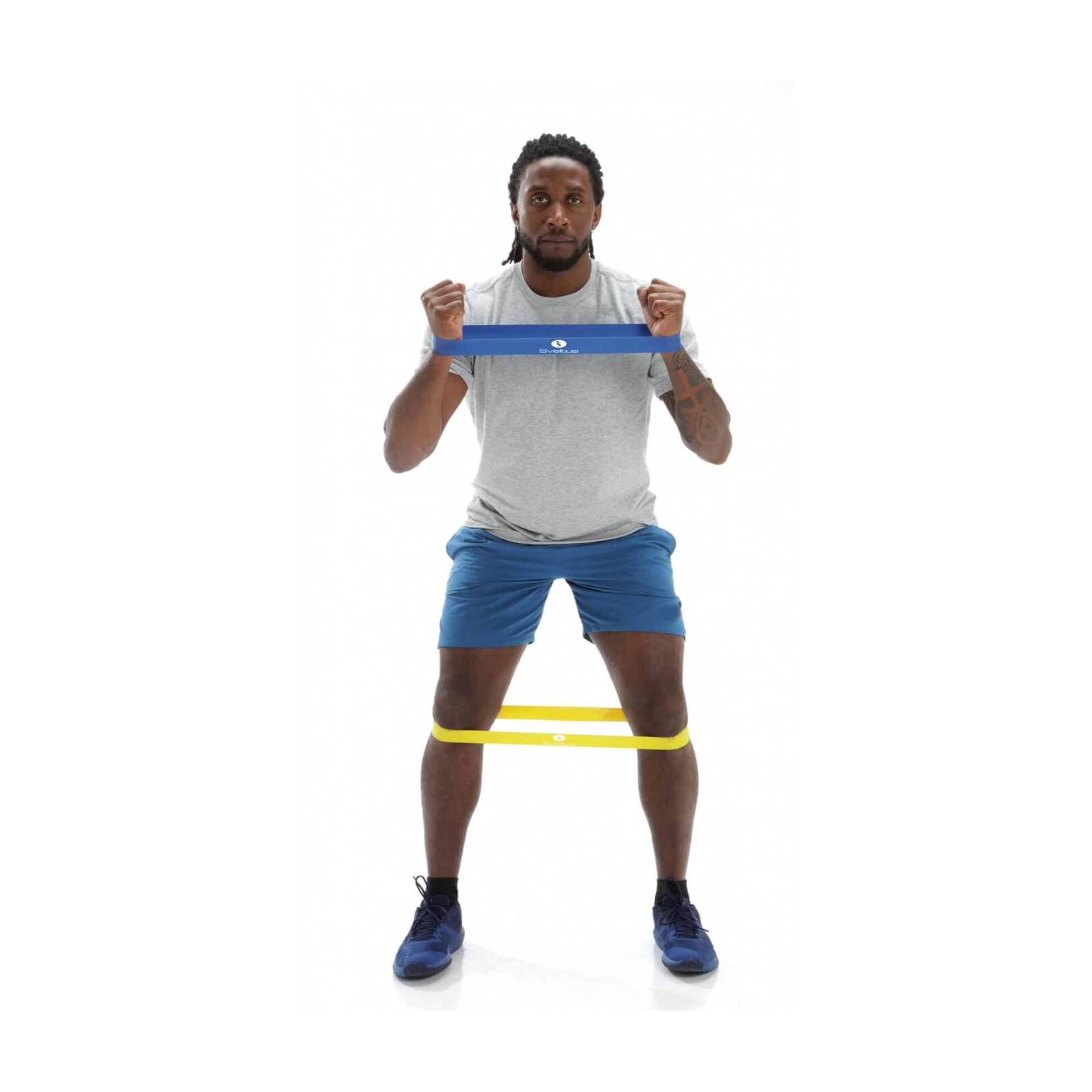 Set of 4 Aerobic Latex Bands - 25 cm - 9/22 kg - Sveltus