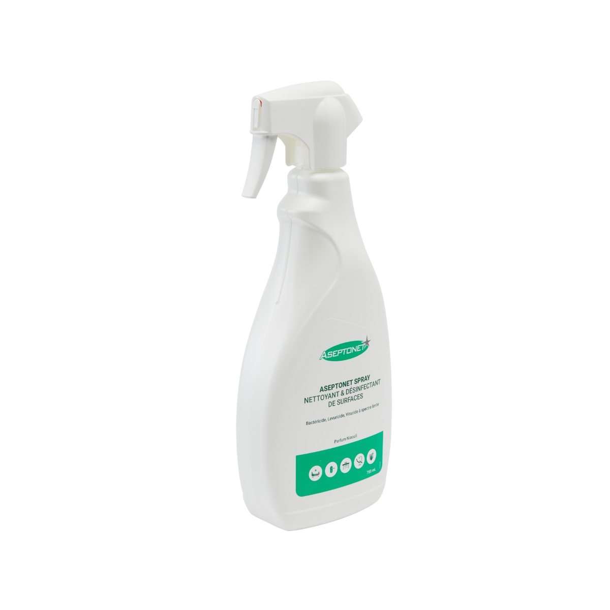 Spray nettoyant désinfectant surfaces et DM - 750 ml - ASEPTONET