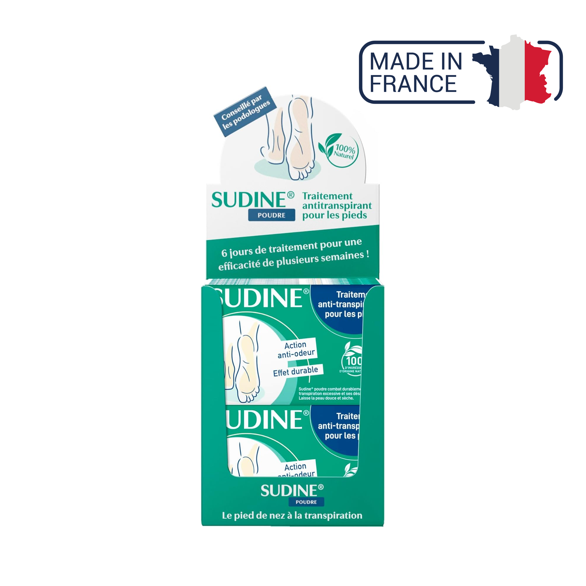 Sudine - Antiperspirant treatment powder for feet