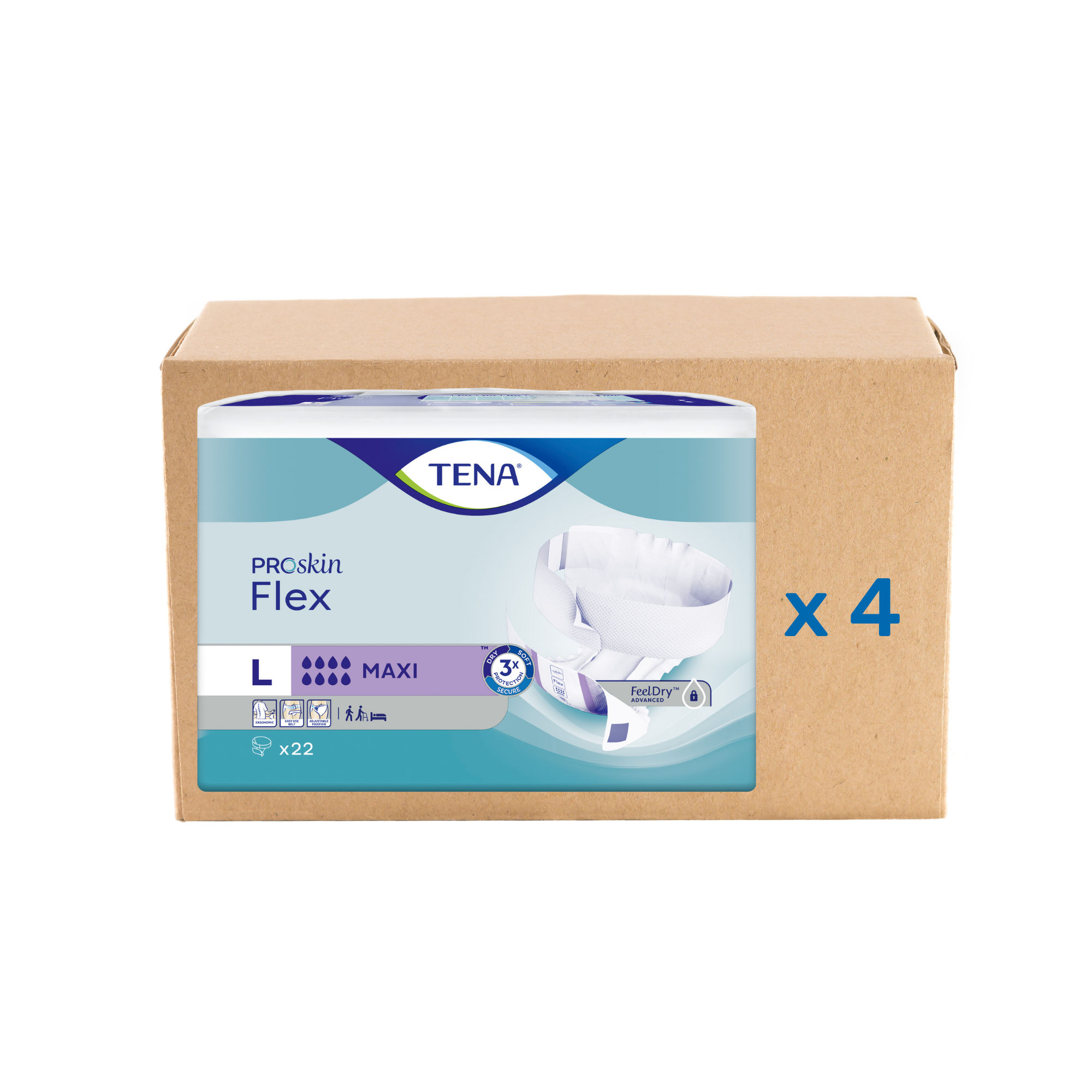 Change Tena Flex Proskin - Maxi 8 drops - 4 sizes - Tena