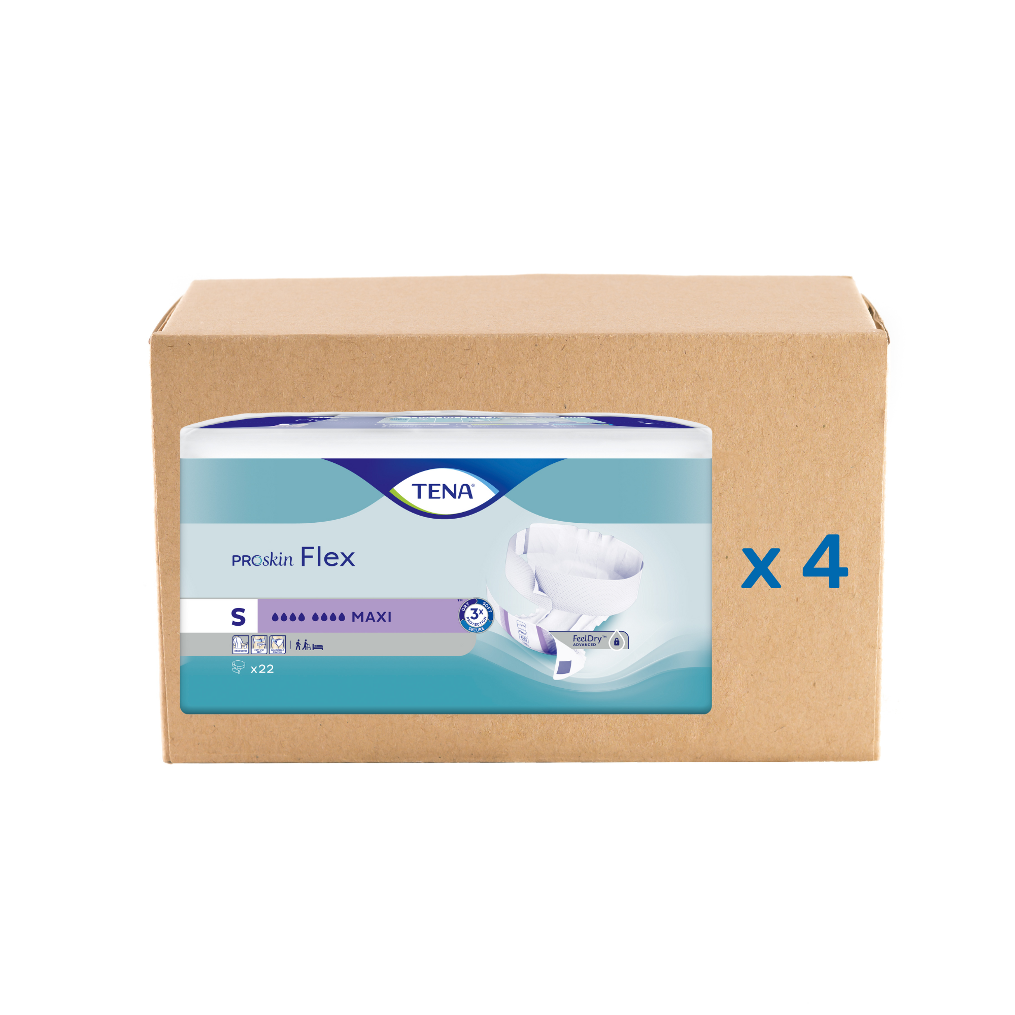 Change Tena Flex Proskin - Maxi 8 drops - 4 sizes - Tena