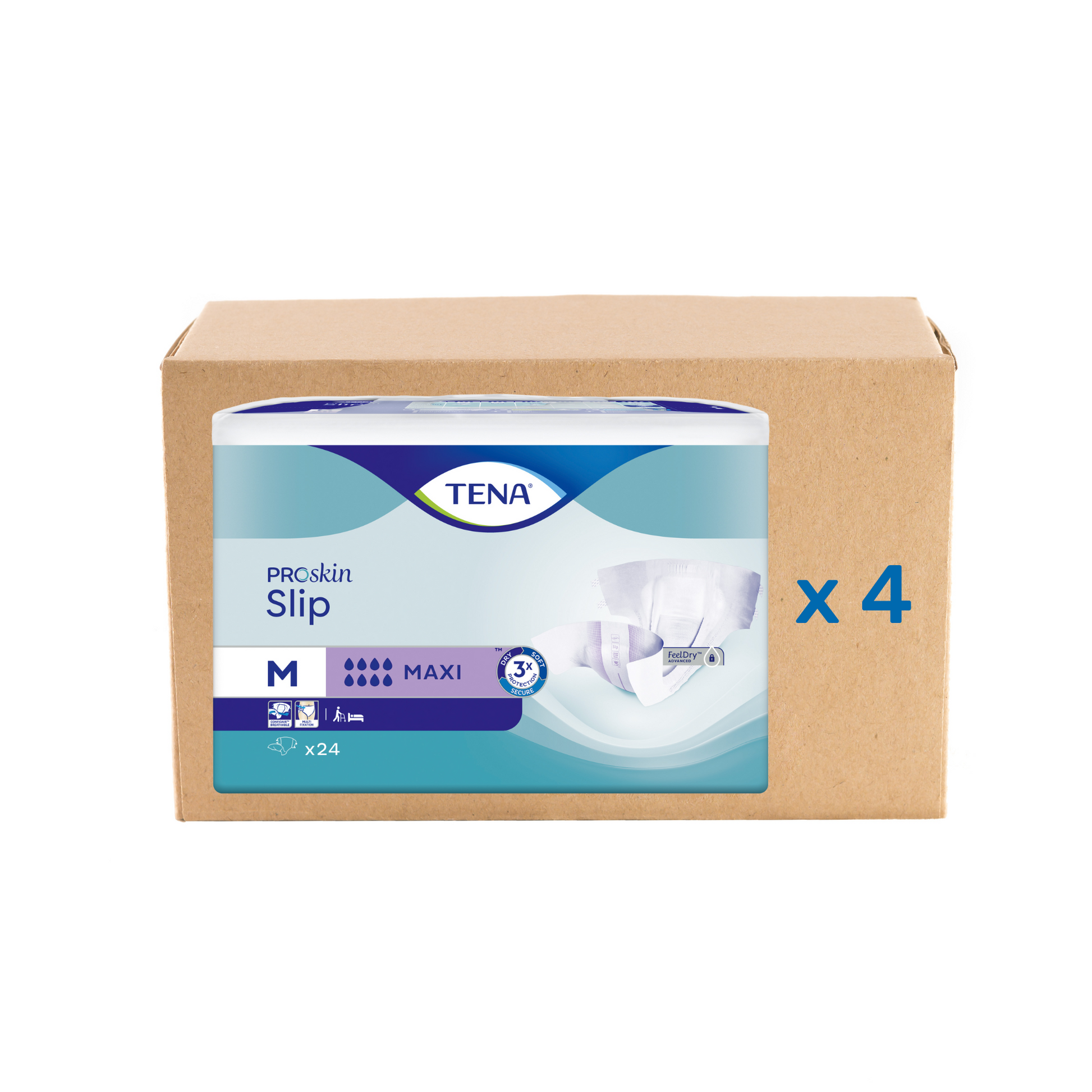 Pack 3x24U Tena Slip Proskin Maxi - 8 gouttes - 4 tailles - Tena - My Médical