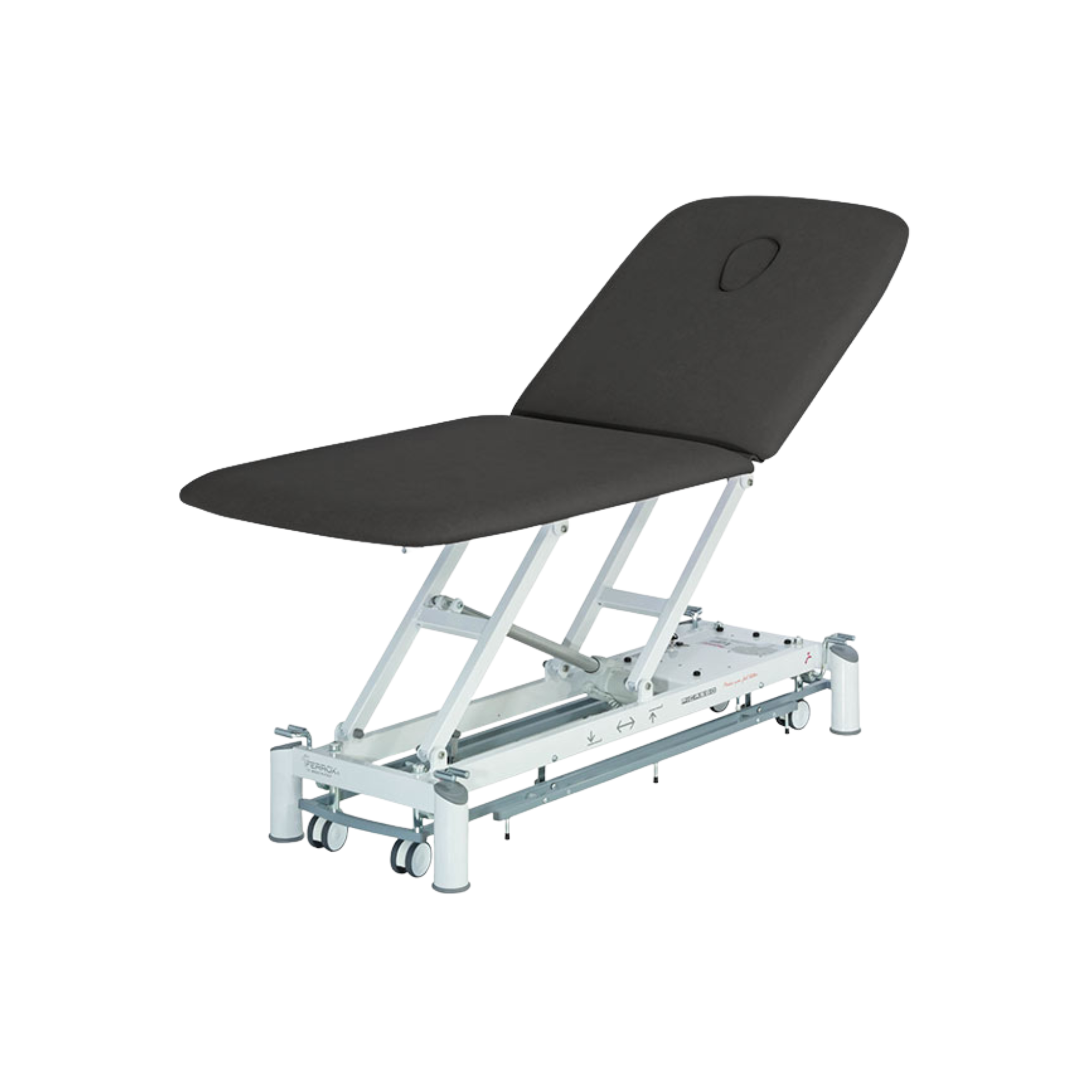 Electric physiotherapy table - Picasso XLL Trend - castors + control frame - Ferrox