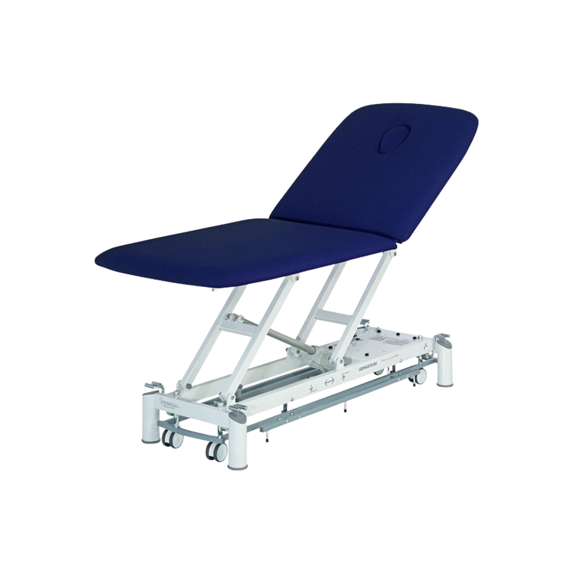 Electric physiotherapy table - Picasso XLL Trend - castors + control frame - Ferrox