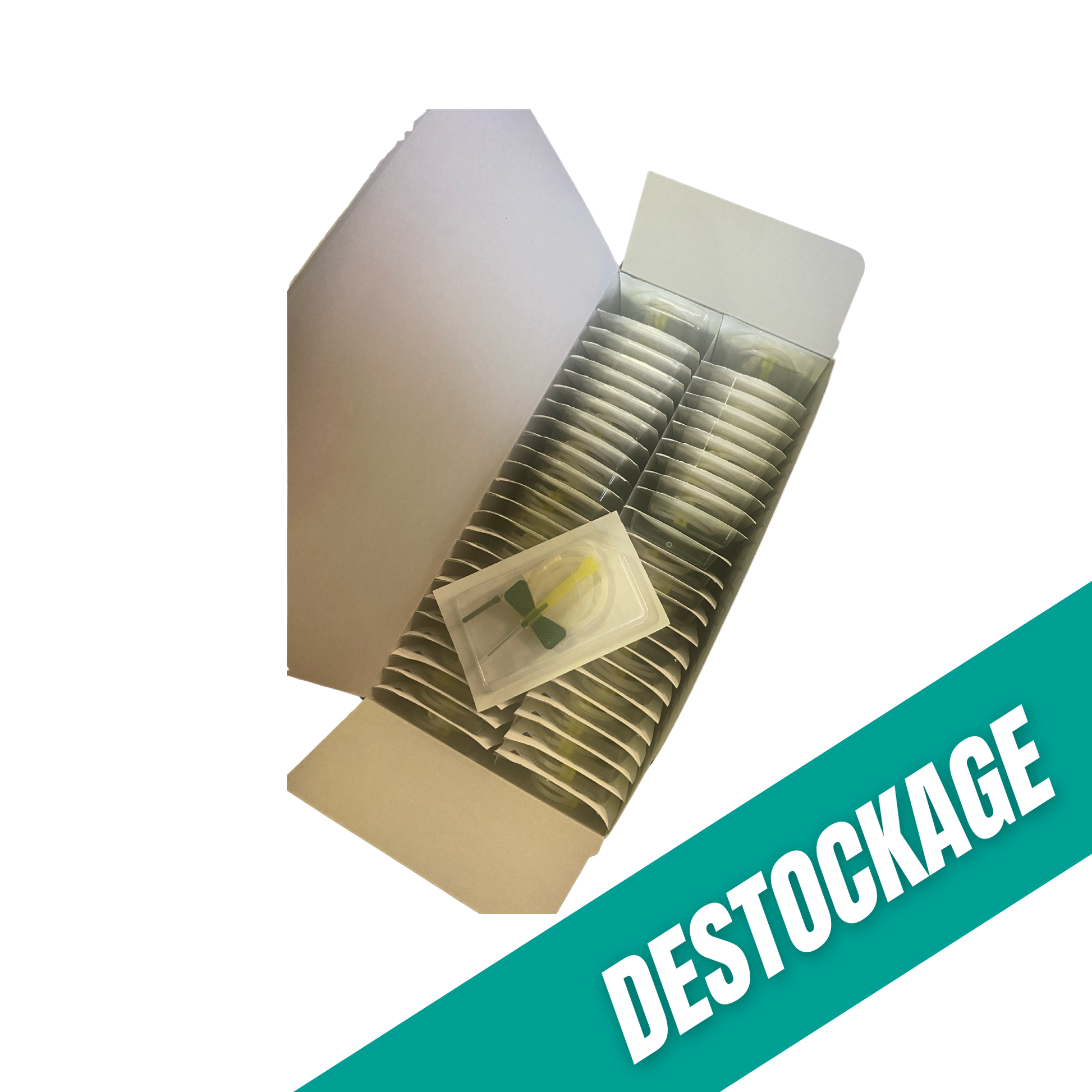 Unités de prélèvement SAFETY LOK VACUTAINER 0,8X19mm 300mm Sécurité + Adaptateur - Lot de 50 - BD // Date dépassée - My Médical