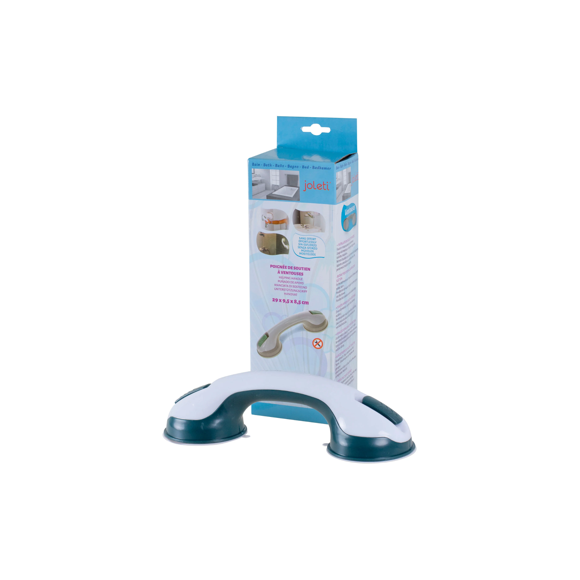 Barre d'Appui Droite à Ventouses - 2 tailles - JOLETI