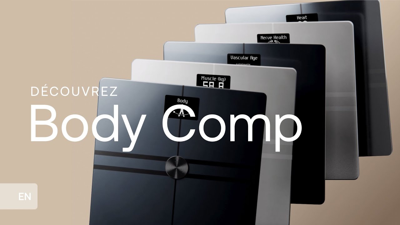 Load video: Balance Body Comp Connectée Intelligente - Check-up puissant - Deux coloris - Withings