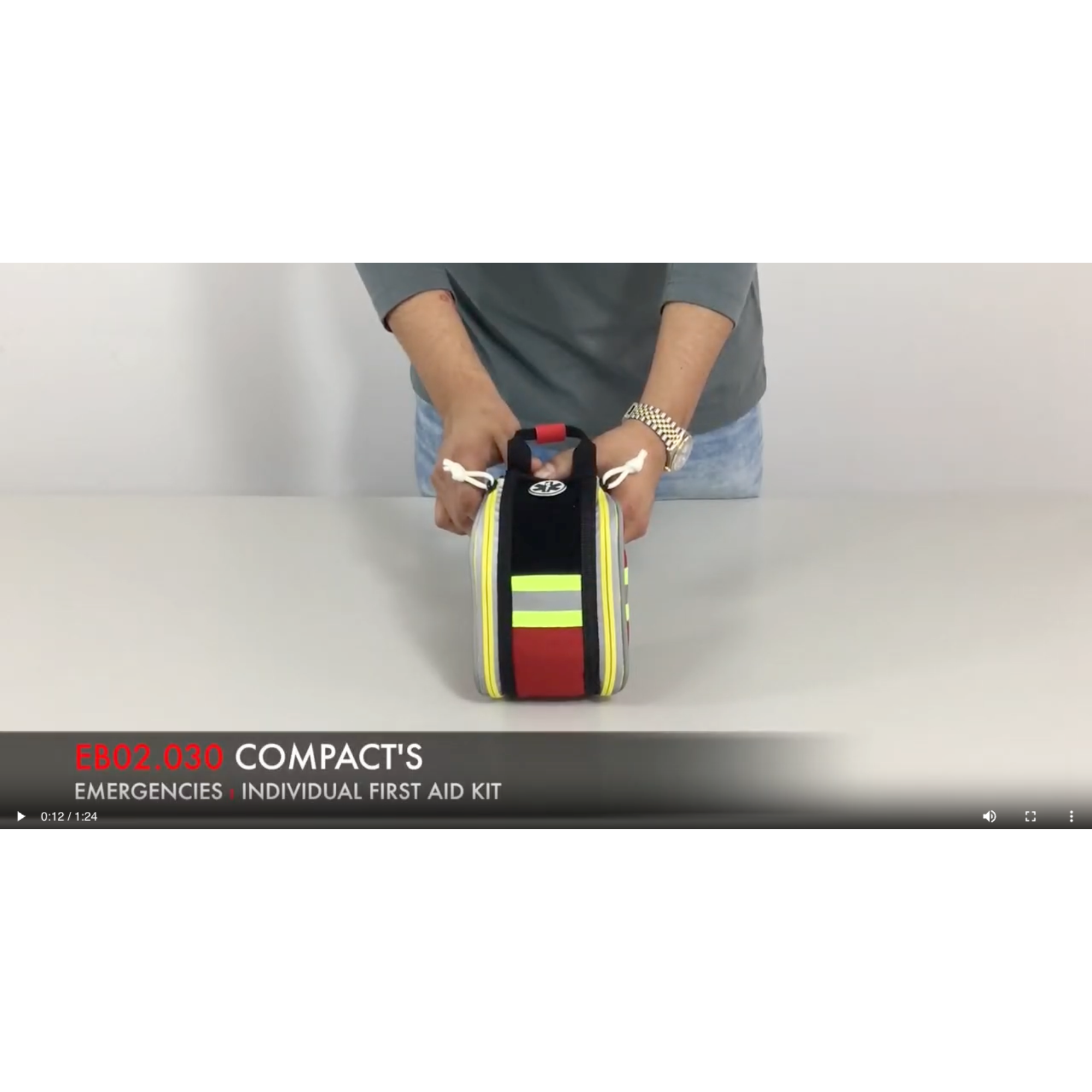 Charger la vidéo : Sacoche Urgence Emergency - COMPACT - 2 coloris - Elite Bags