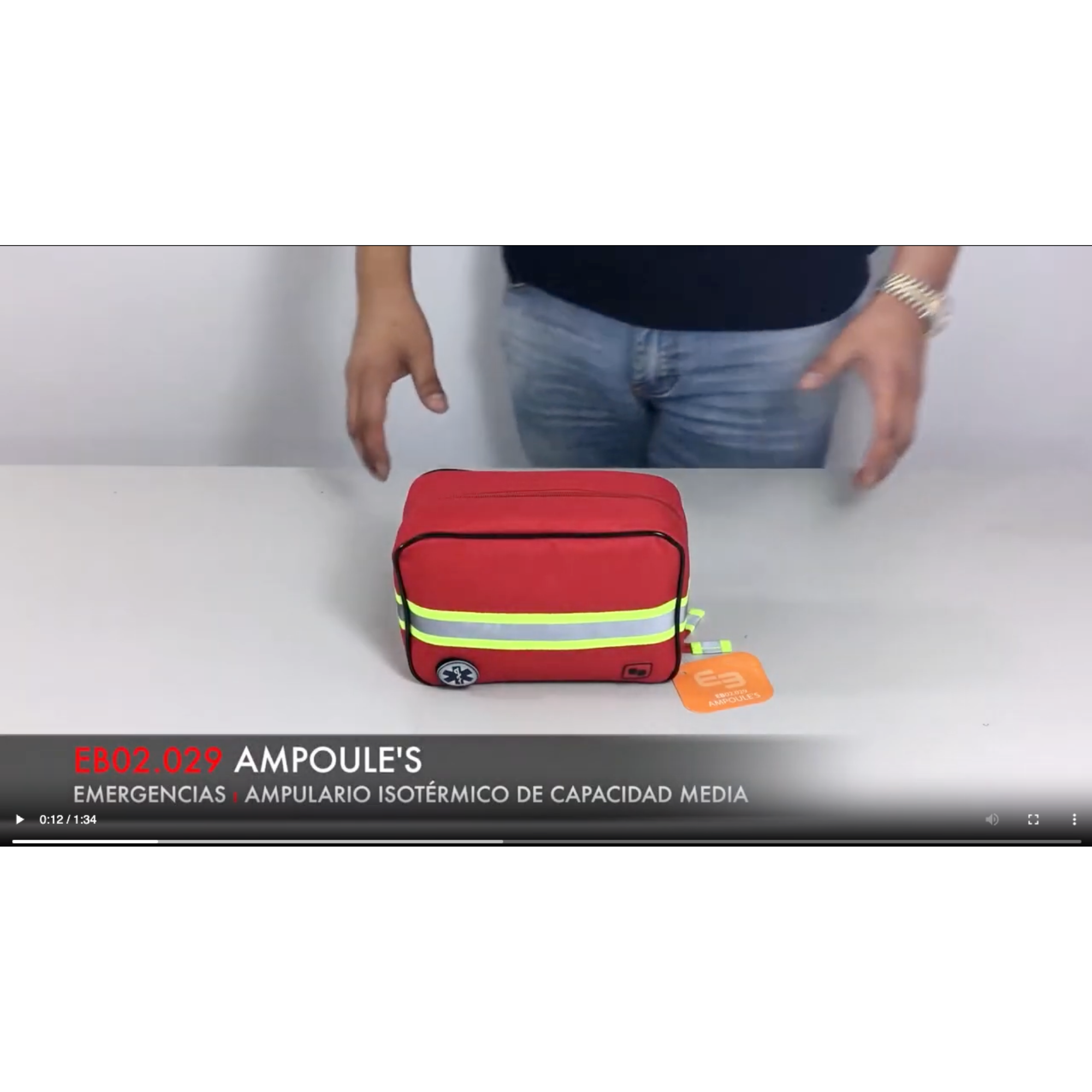 Charger la vidéo : Ampoulier AMPOULE taille moyenne - Rouge - Elite Bags