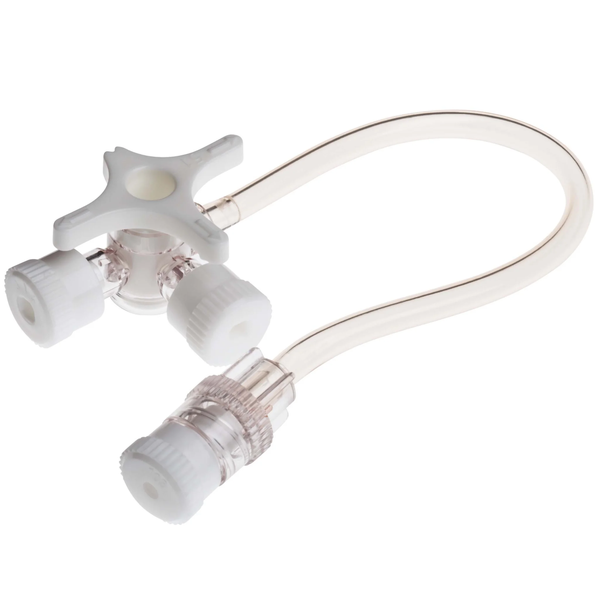 BD Connecta 360° White 3-Way Tap