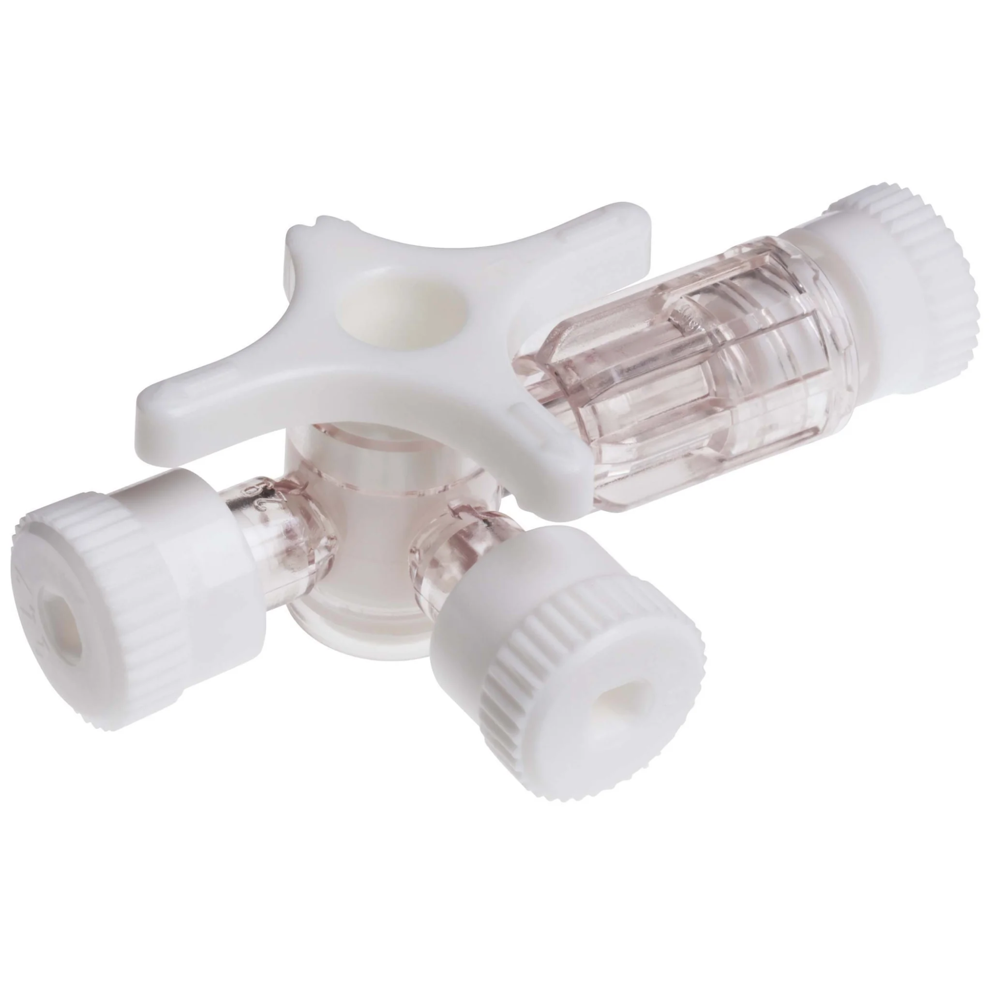 BD Connecta 360° White 3-Way Tap