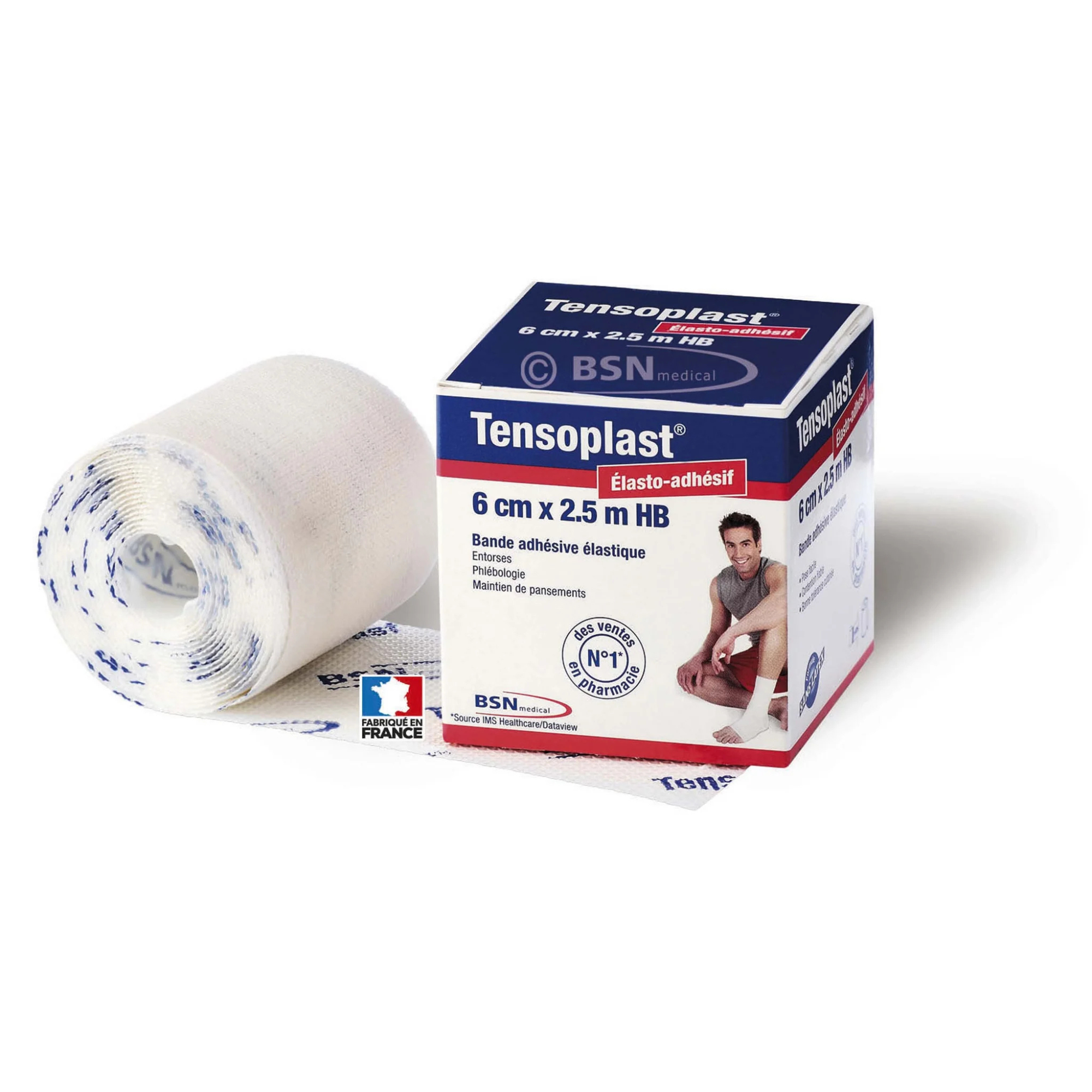 TENSOPLAST White Elastic Adhesive Bandage - 6 sizes - BSN Medical